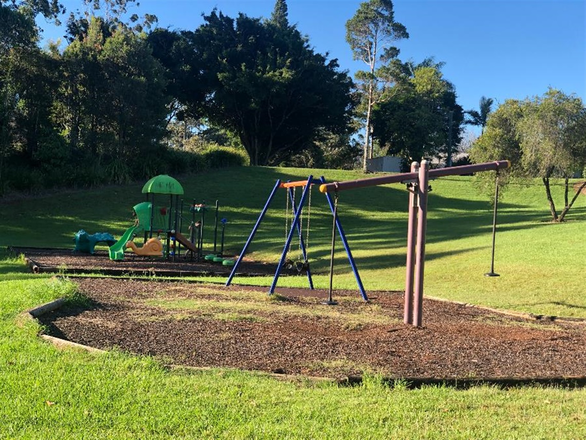 The playground at Holmes Park, Goonellabah.