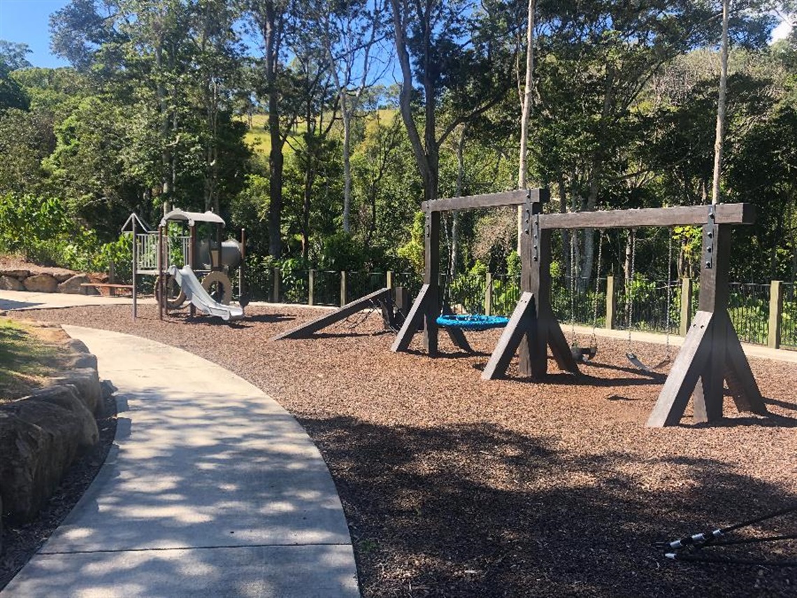 The playground at Silky Oak Park.