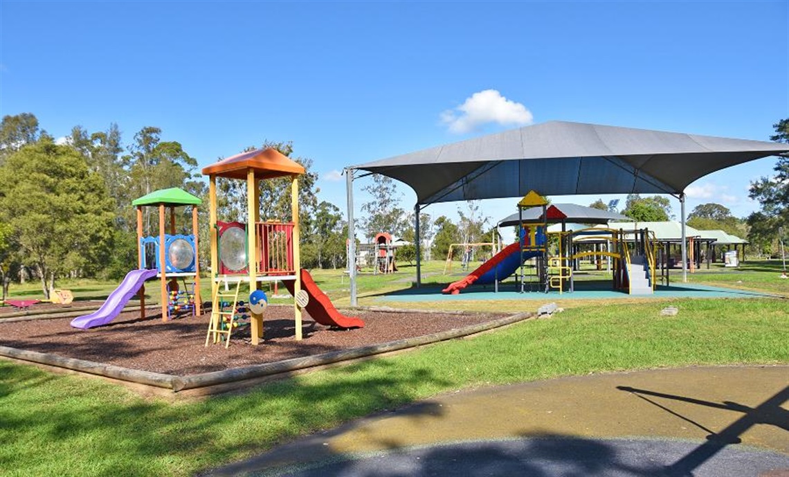 The playground at Wade Park.