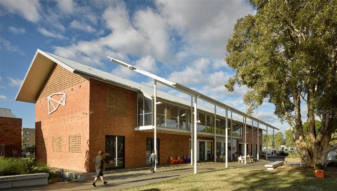 The exterior of the Lismore Regional Art Gallery.