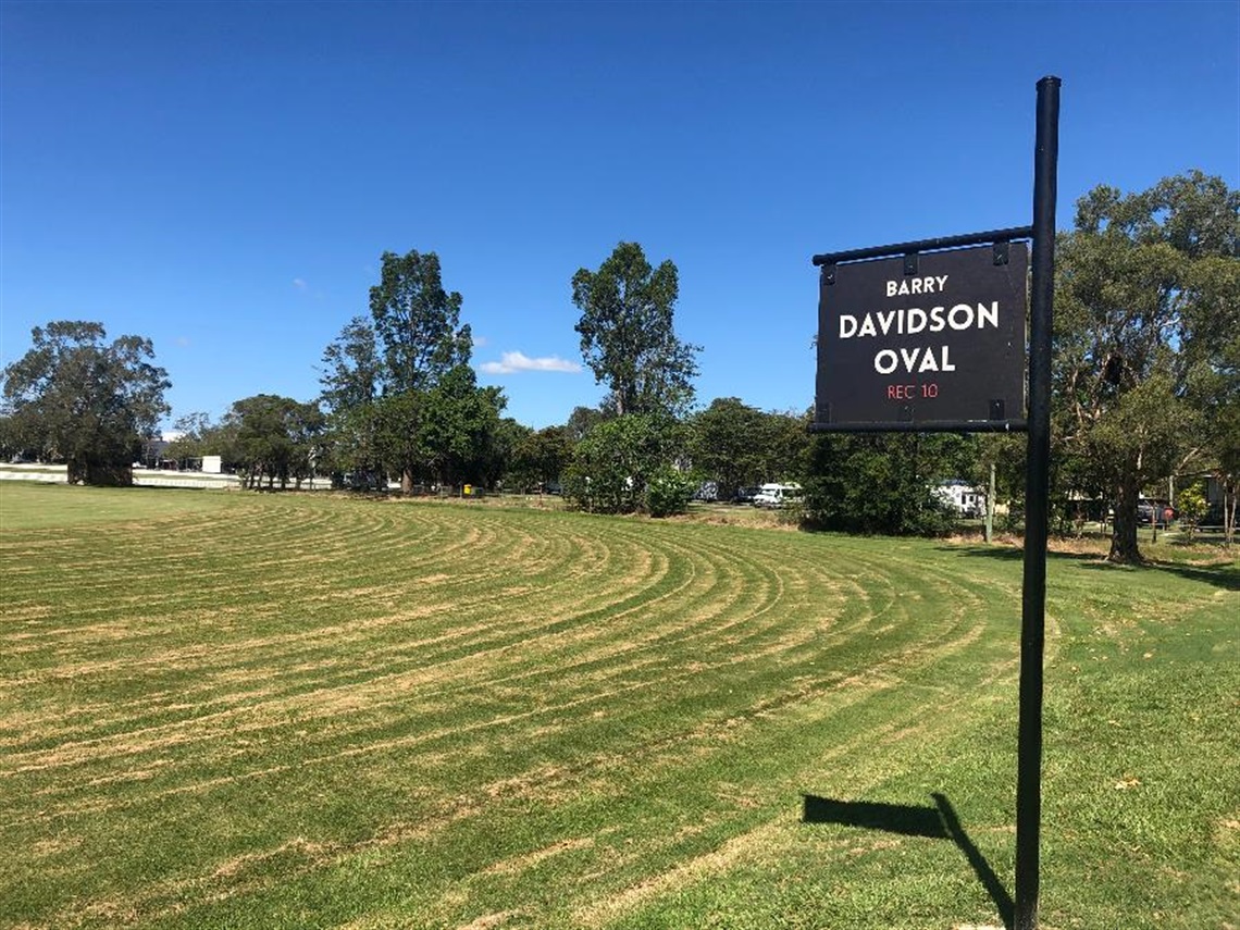 The Barry Davidson Oval.