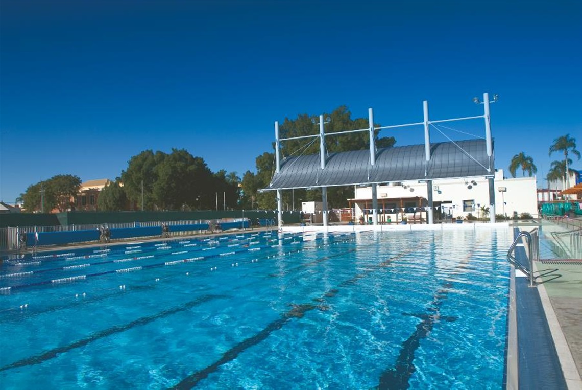 The lap pool at Lismore Memorial Baths.