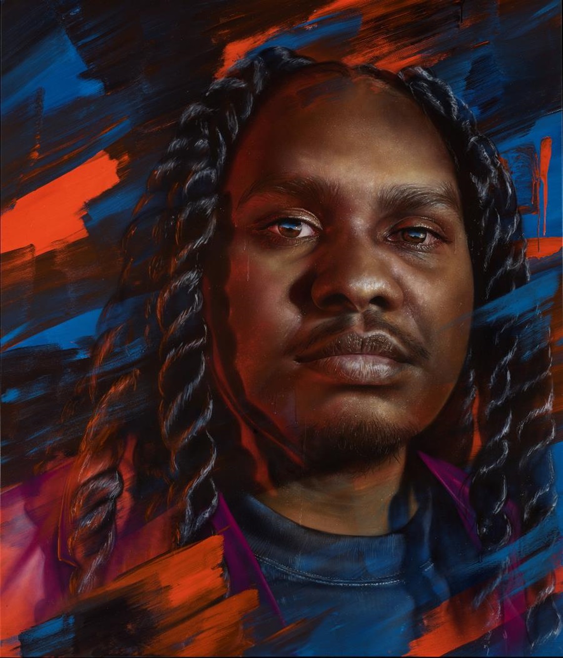 Archibald Prize 2024 finalist and Packing Room Prize 2024 winner, Matt Adnate Rhythms of heritage © the artist