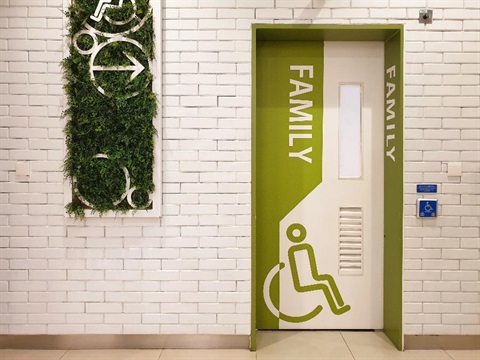 Accessible pubic toilet