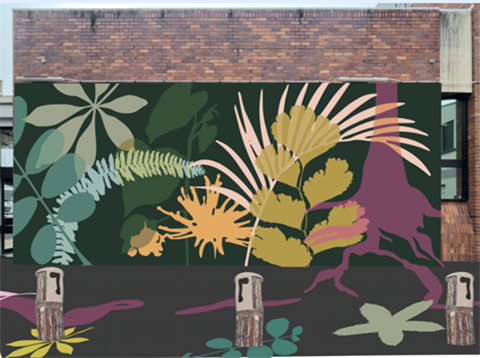 Artist’s impression of Laneway mural