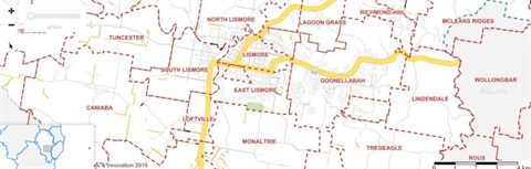 An image of council's online maps.