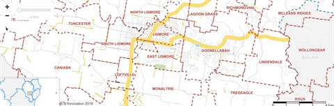 An image of council's online maps.