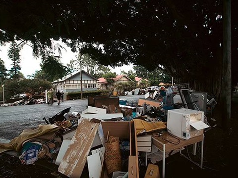 Furniture after a natural disaster