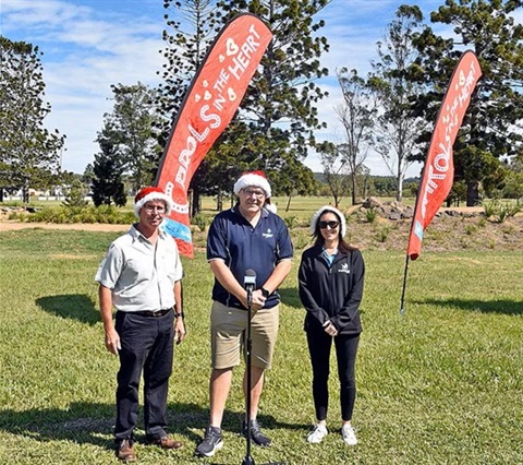 Lismore Mayor Steve Krieg launching the carols event.