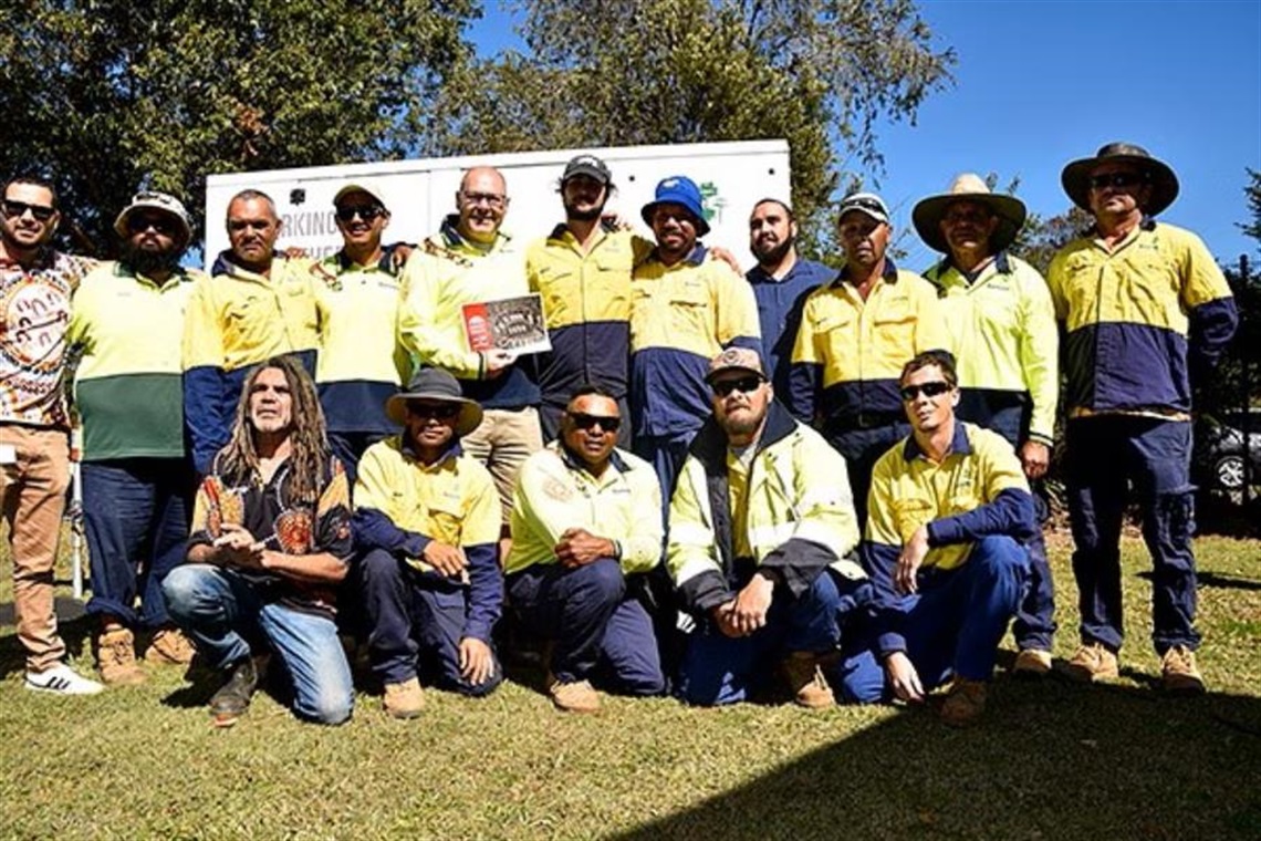 Council indigenous workers gather for Naidoc Day.