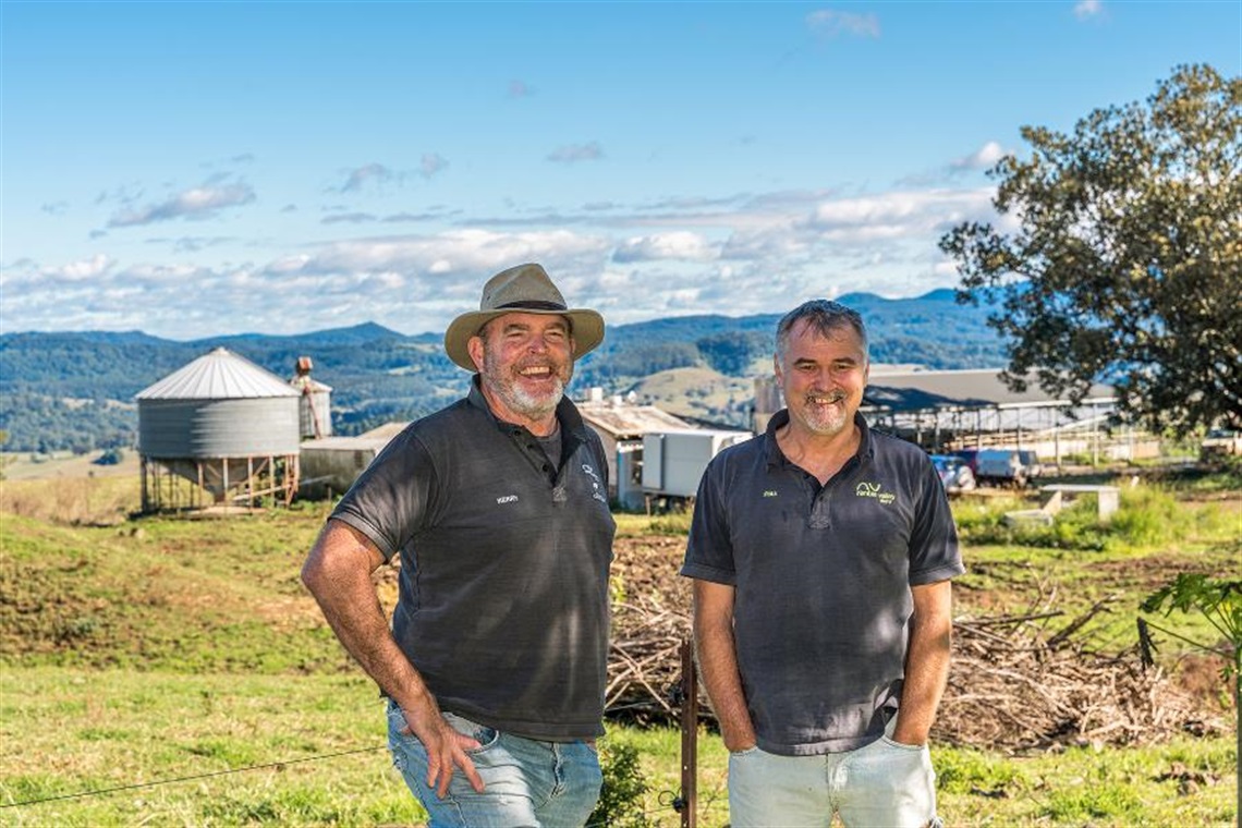 Farmer Kerry Wilson and Cheesemaker Paul Wilson from Nimbin Valley Dairy 