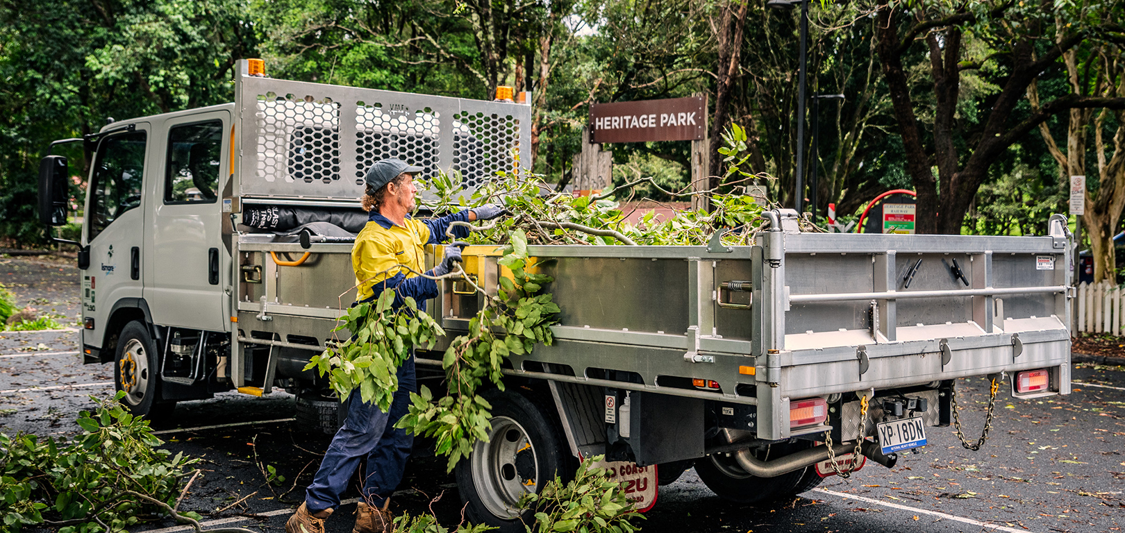 Council cleans up after Cyclone Alfred.