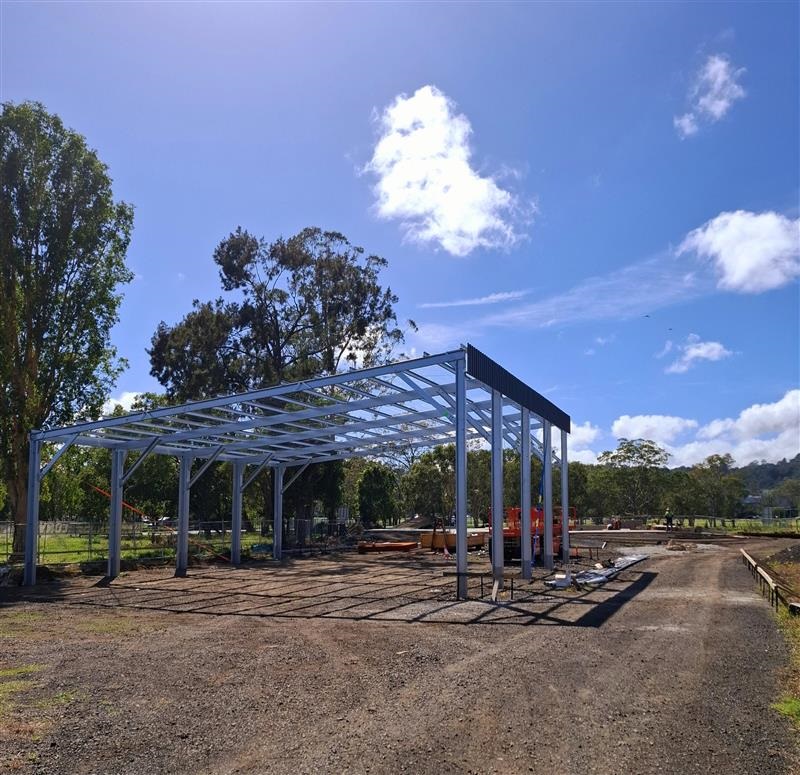 construction at the lismore skatepark