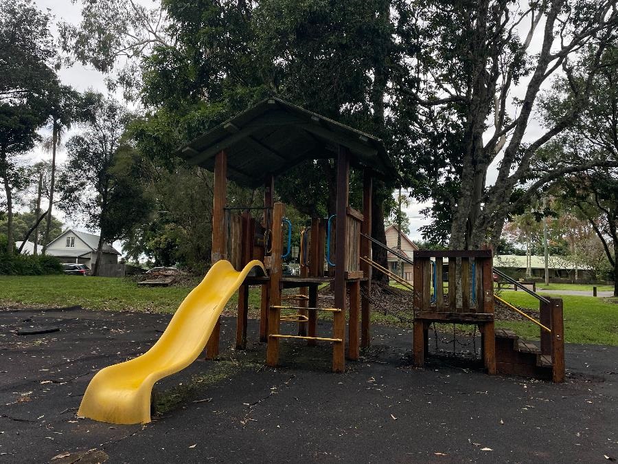 play equipment at the park