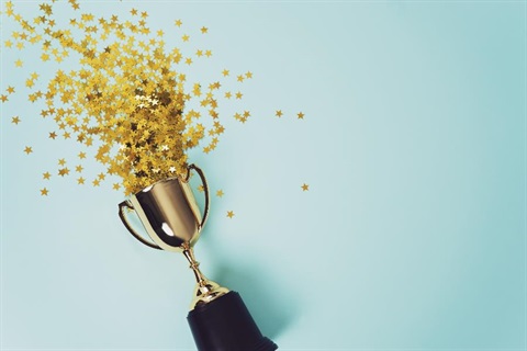 Gold trophy