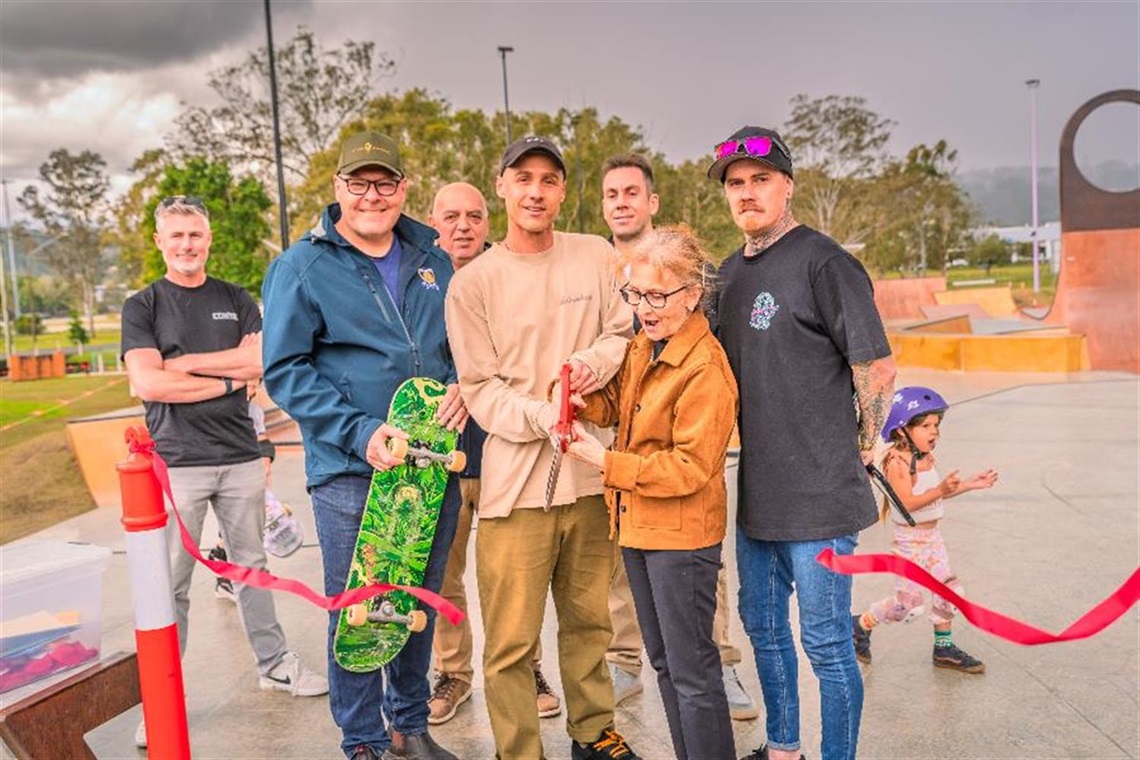 Opening of skatepark